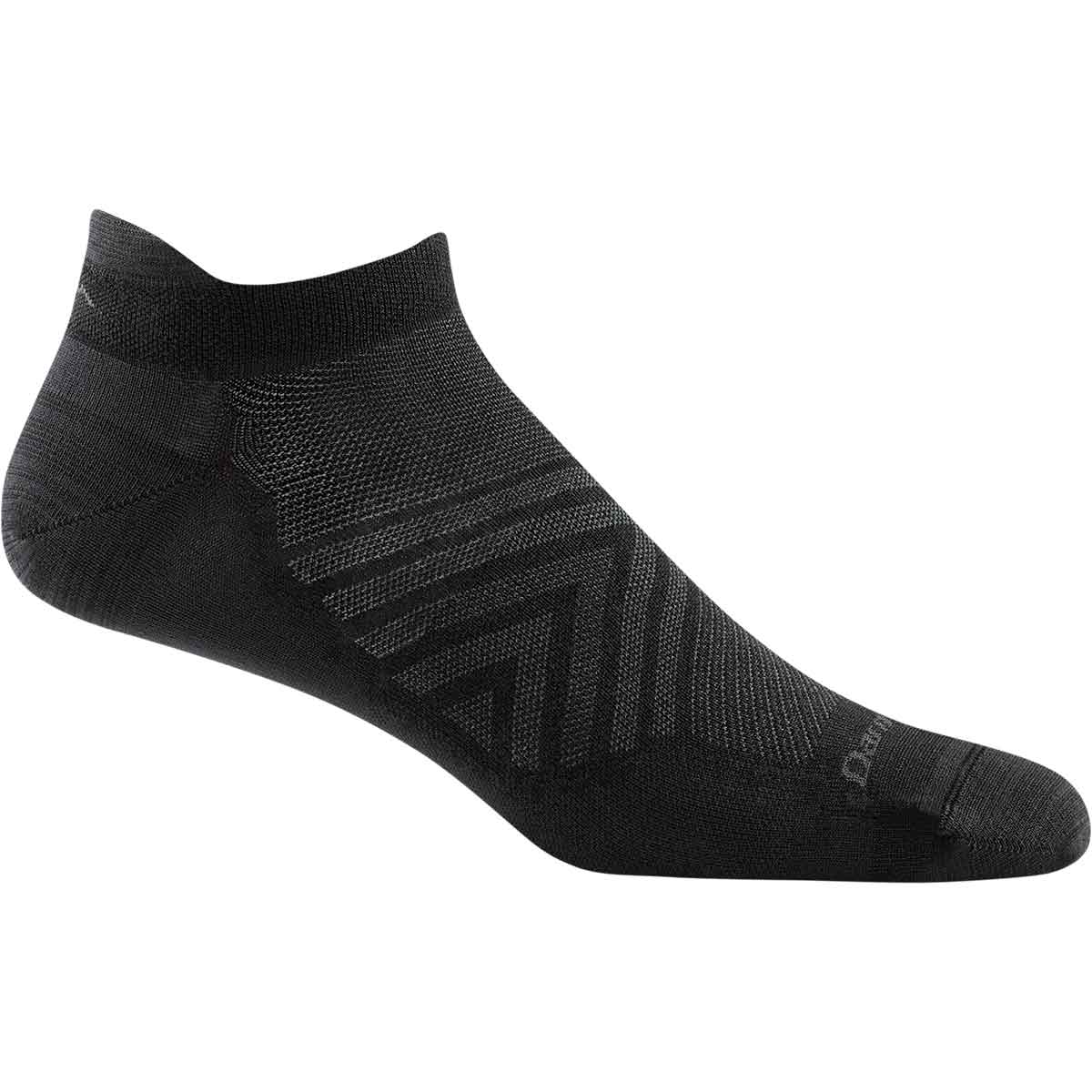 Darn Tough No Show Tab UltraLightweight Running Sock Men's in Black